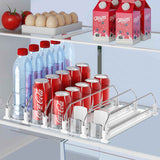 Drink Organizer for Fridge - Self Pushing Fridge Drink Organizer, Holds up to 25 Cans