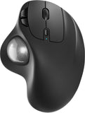 Nulea M501 wireless trackball mouse, rechargeable ergonomic, easy thumb control, precise tracking, 3 device connection, PC, laptop, Mac, Windows compatible