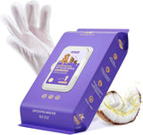hicc pet cleaning deodorizing glove wipes for dogs & cats, vet recommended, hypoallergenic, coconut oil