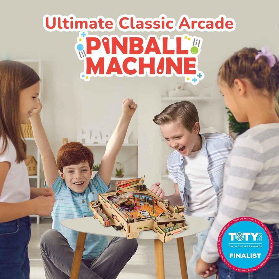 smartivity diy pinball machine for kids 8-14 years old, global award winning arcade game, stem toy for boys & girls