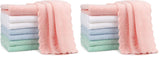 Orighty 20x10 inch coral fleece baby burp cloths, highly absorbent and ultra soft for newborns, 8-pack