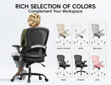 TRALT Office Chair - Ergonomic Office Chair with Back Support, Home Office Desk Chairs, 330lbs Wide Seat Big and Tall Office Chairs, Comfy Desk Chair for Work, Study, Office, Gaming (Black)