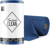 Fantasticlean Microfiber Cleaning Cloth Roll -75 Pack, Tear Away Microfiber Towels, 12" x 12", Reusable, Washable, Scratch Free, Ultra Absorbent Dishcloth for All-Around Cleaning Supplies (Pink)