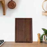 Heimlove Walnut Wood Cutting Board for Kitchen, 24"x18" Reversible Wooden Chopping Board with Deep Juice Grooves and Handles, Natural Walnut Wood Cutting Board for Chopping, Cheese, Vegetables
