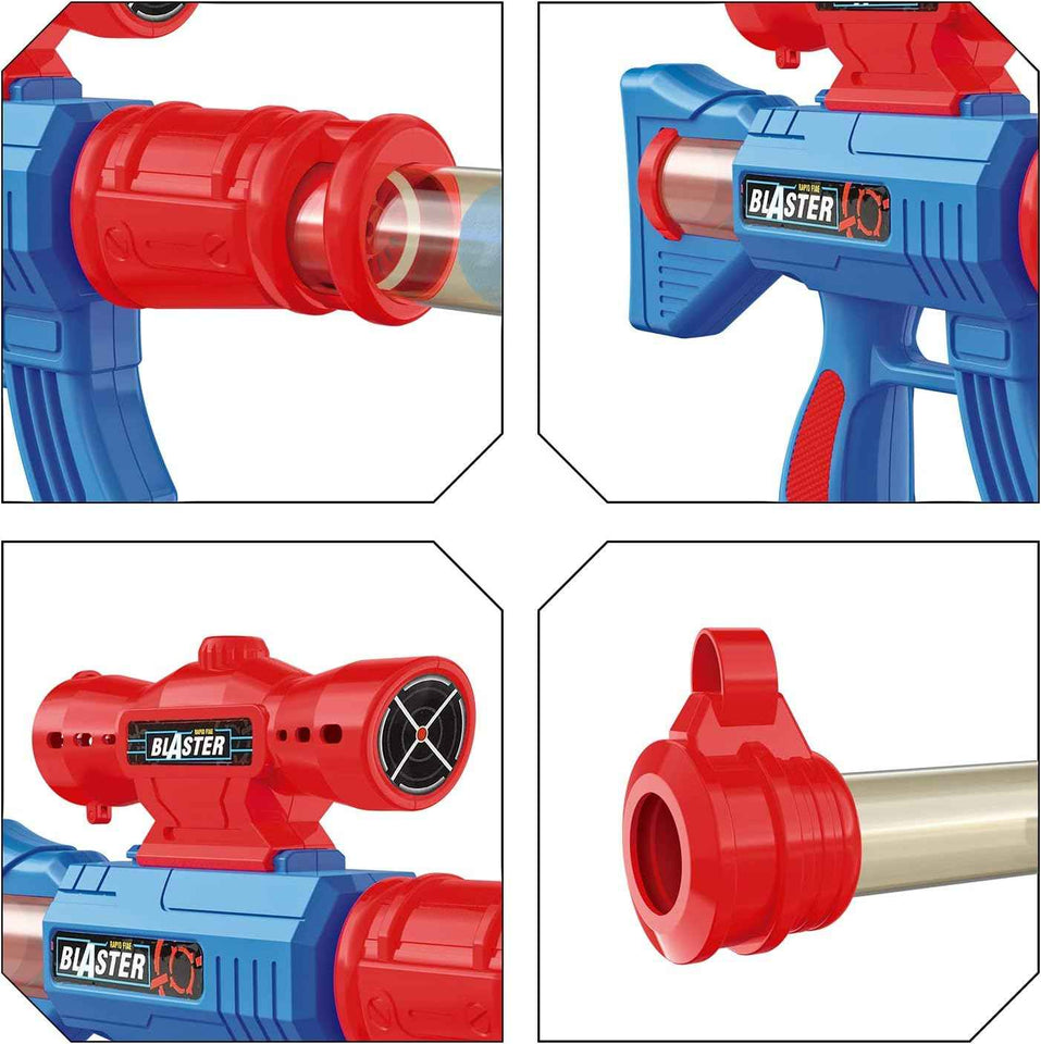 yeebay shooting game toy 2pk air guns shooting target 24 foam balls navy theme kids boys gift