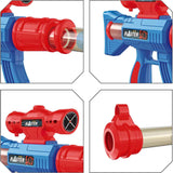 YEEBAY Shooting Game Toy for Age 6, 7, 8,9,10+ Years Old Kids, Boys - 2pk Air Guns & Shooting Target & 24 Foam Balls - Ideal Gift - Compatible with Toy Guns