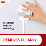 Command Broom and Mop Grippers, 2 Hangers and 4 Strips, Damage-Free Hanging Wall Mount Broom and Mop Holder, Household Cleaning Organizer for Christmas Decorations, Holds up to 4 lb
