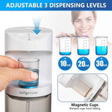 zofgenow automatic mouthwash dispenser white bathroom accessories 19.4 fl oz