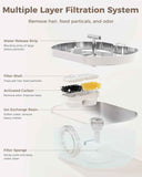 cat water fountain stainless steel pet drinking fountain for cats indoor 2.2l/74oz
