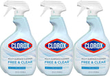 Clorox Free & Clear Multi Surface Cleaner, Spray Bottle, Fragrance Free, 32 Fluid Ounces, Pack of 3