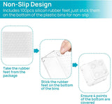 Vtopmart 25 PCS Clear Plastic Drawer Organizers Set for Bathroom Vanity and Kitchen Storage