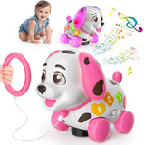6-12 Months Bilingual Crawling Walking Puppy Toy for 1 Year Old ABC Music Gift