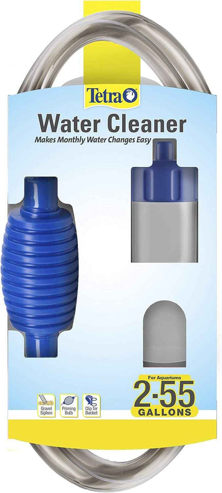 Tetra Water Cleaner Gravel Siphon for 55-Gallon Freshwater Aquariums Easy Cleaning