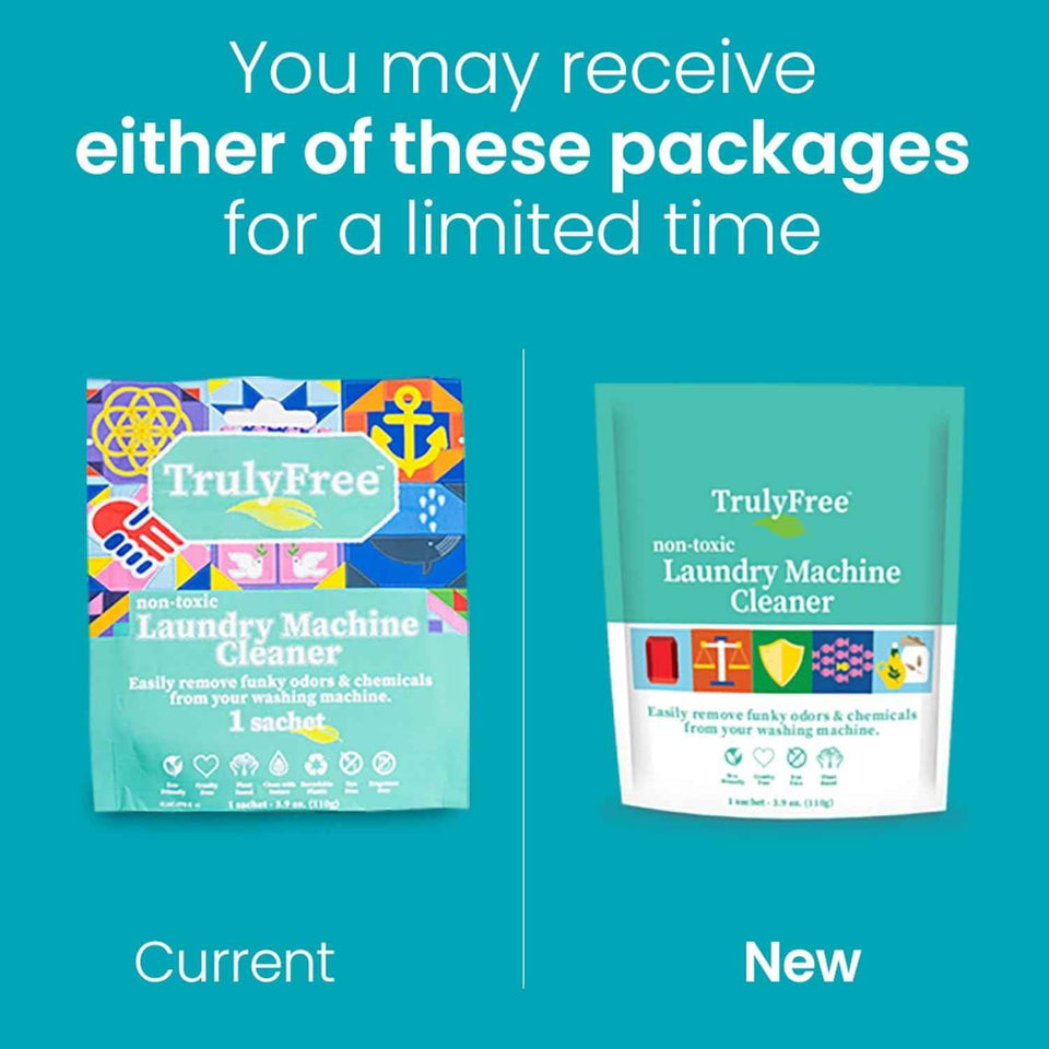 Truly Free Laundry Washing Machine Cleaner & Deodorizer | Top & Front Load Washer Cleaner