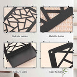 2Pcs Black Metal Wall Art Decor Farmhouse Black Candle Holder Minimalist Wall Art Retro Bathroom Decor Rustic Wall Decoration for Bathroom Living Room Bedroom (Farmhouse)