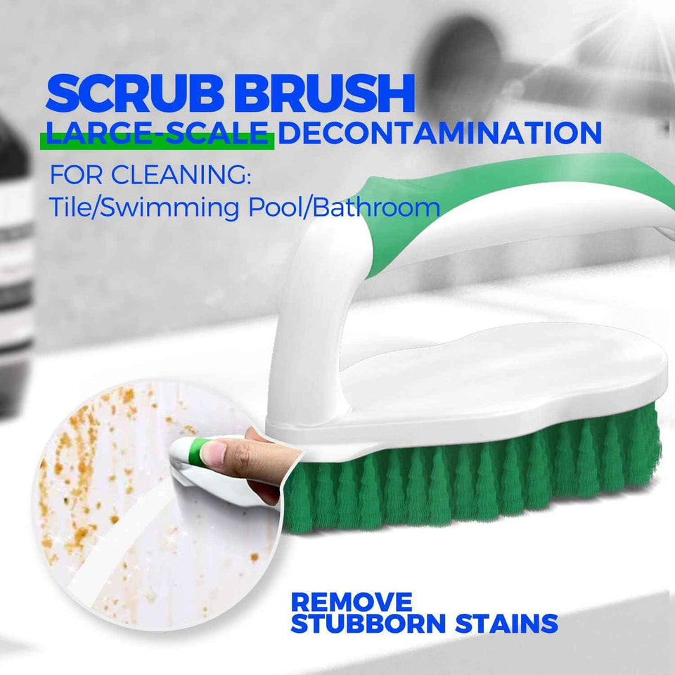 Holikme 7 Pack Deep Cleaning Brush Set with Scraper Tip for Pool Walls, Bathroom, Grout, Floor, Tub, Shower, and Kitchen Surface