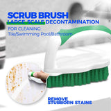 Holikme 7 Pack Deep Cleaning Brush Set with Scraper Tip for Pool Walls, Bathroom, Grout, Floor, Tub, Shower, and Kitchen Surface