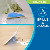 Helio Air Broom 3 Piece Kit All Surface Sweeper and Squeegee for Wet and Dry Cleaning Dust, Dirt, Liquids, Pet Hair, Tile, Hardwood Floors, Carpet, Furniture, Windows, Shower Doors As Seen on TV