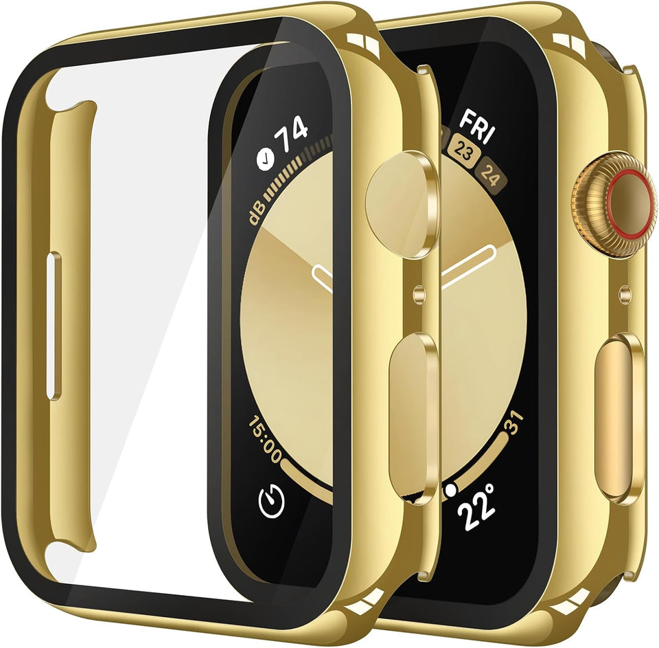 Misxi tempered glass case for Apple Watch Series 7 (2021) 46mm and Series 6 watch