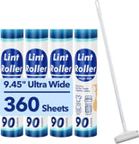Extra Sticky Lint Roller, Mega Value Set 400 Sheets for Pet Hair Removal, Dog and Cat Lint Remover for Clothes, Furniture, Carpet