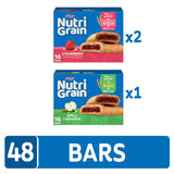Nutri-Grain Breakfast Bars, 10g Whole Grains, Snack Bars, Variety Pack, 3 Boxes, 48 Count