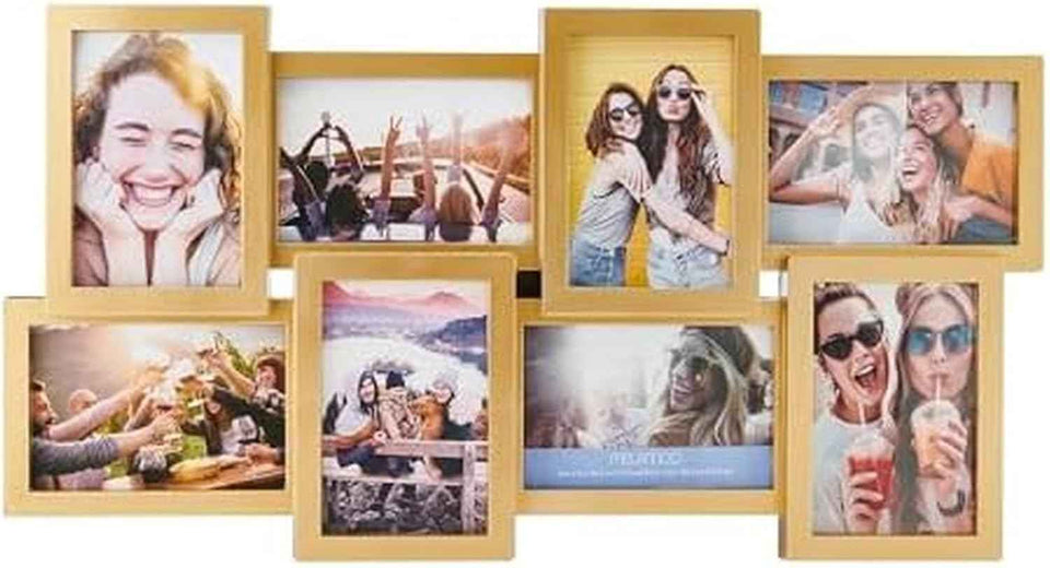 Melannco 18x23 Inch Black Collage Picture Frame - Multi-photo Frame with 12 Openings - Six 6x4 and Six 4x6 Slots - Wall Mounted Gallery Frame for Family Photos - Home Decor Multi-picture Frame