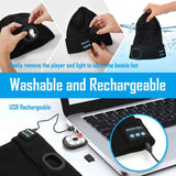 Gifts for Men, LED Bluetooth Beanie Hat, Valentines Day Gifts for Him, Anniversary Birthday Gift for Men Dad Him Husband Grandpa, Mens Valentines Gift for Camping Hiking Accessories Cool Gadgets