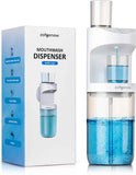 ZOFGENOW Automatic Mouthwash Dispenser for Bathroom,Bathroom Accessories 19.4 Fl Oz Dispensers with Magnetic Cups,Wall Mounted Dispenser,Suitable for All Age Groups,White