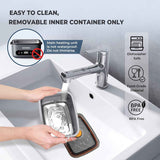 100W Cordless Electric Lunch Box for Adults & Men, Rechargeable Battery Powered Heated Lunch Box, 1.2L Portable Food Warmer Lunchbox with 5-Sided Heating for Work Car Outdoor Use