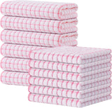 Kitinjoy Cotton 8 Pack Terry Kitchen Dish Cloths, 12 x 12 Inches Super Soft and Absorbent Dish Rags, Quick Drying Dish Towels for Washing Dishes, Mixed Color