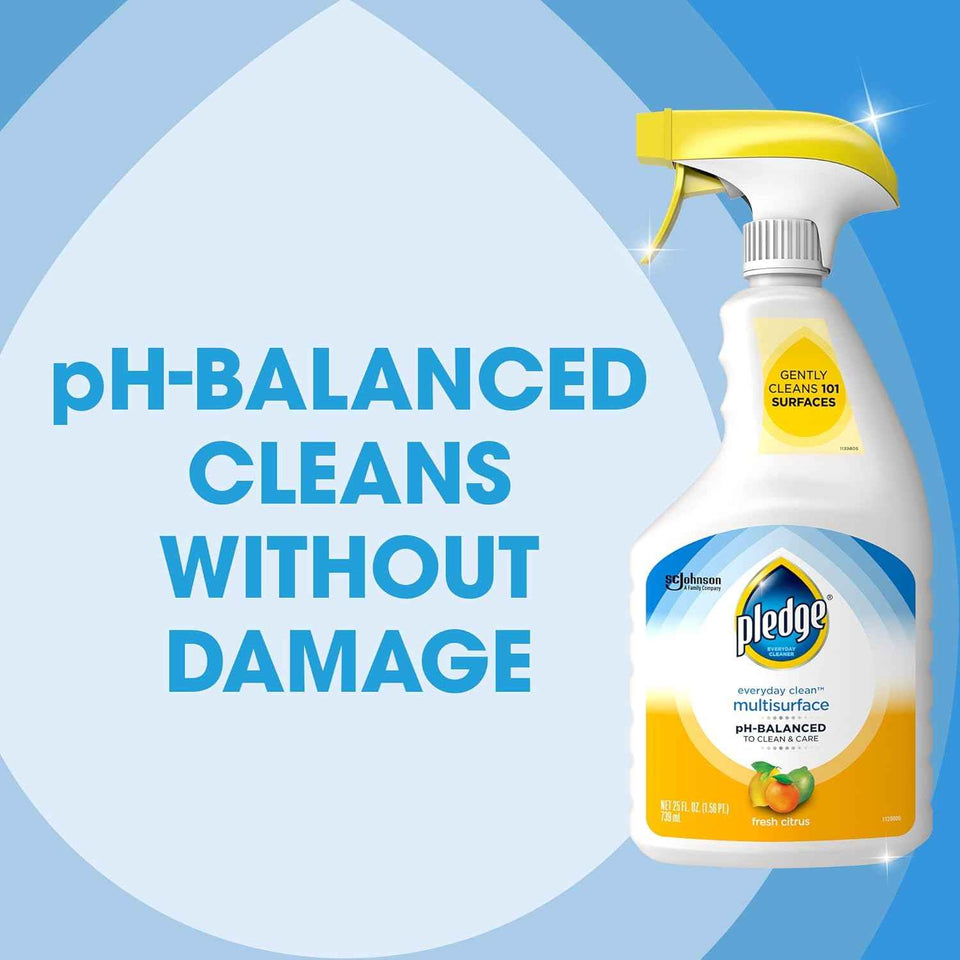 Pledge Everyday Clean Multisurface Cleaner Spray for Hard Surfaces, 25oz (Pack of 3)