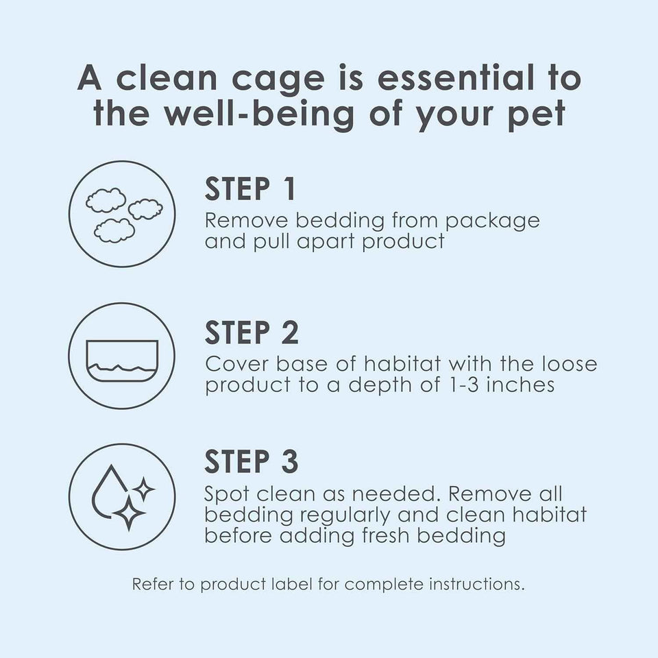 Kaytee Clean & Cozy White Paper Bedding, Made for Small Animals, 49.2 Liters