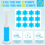 8-Pack Toilet Gel Stamp, 96 Stamps, 8 Kinds of Scent, Long-Lasting Bathroom Freshener