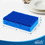 HOMEXCEL 24-Pack Non-Scratch Scrub Sponges for Cookware, Household, Bathroom