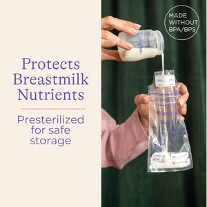 Lansinoh Breastmilk Storage Bags, 200 Count Value Pack, Baby Essentials, Leak-Proof, Fast Freeze & Thaw Breast Milk Bags for Baby Bottle Feeding, Strength & Stretch, 6 Ounce