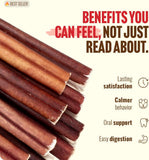 Natural Farm Odor-Free Bully Sticks 6 Inch 25 Count 100% Beef Pizzle Chews Grass-Fed Non-GMO Grain-Free