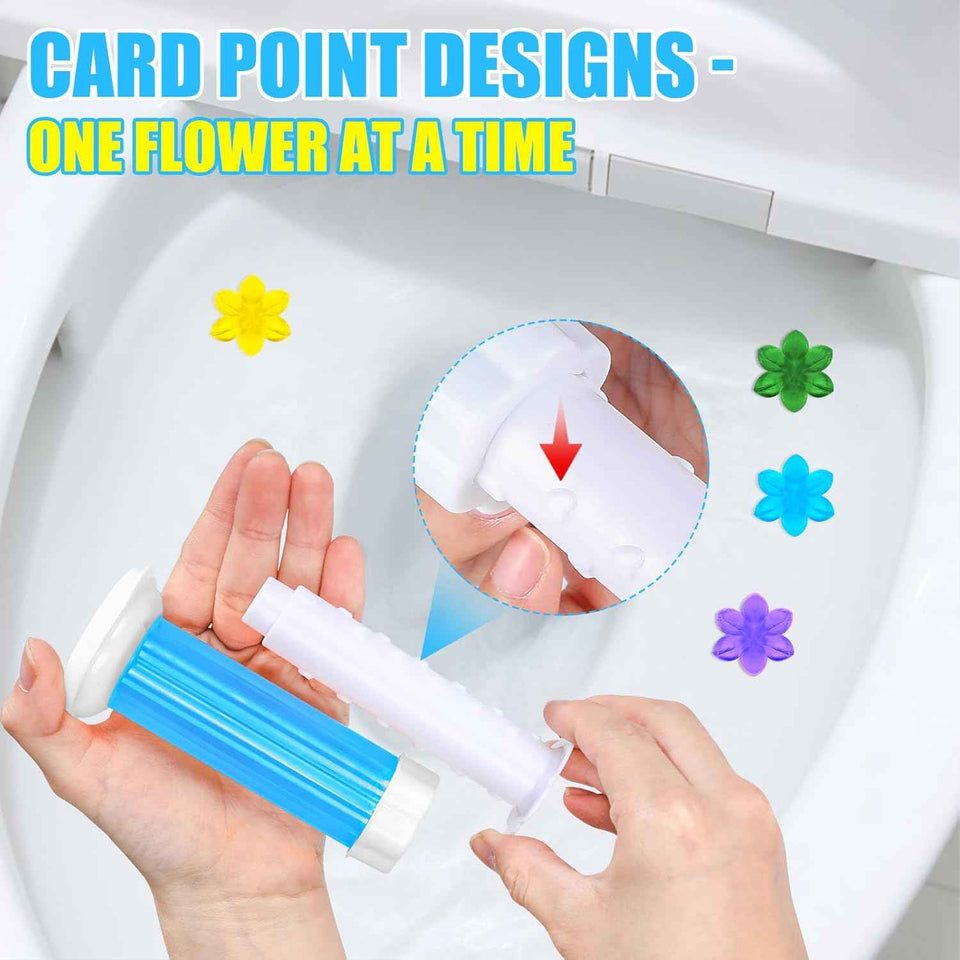 8-Pack Toilet Gel Stamp, 96 Stamps, 8 Kinds of Scent, Long-Lasting Bathroom Freshener