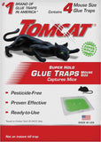 Tomcat Super Hold Glue Traps Mouse Size for Mice, Cockroaches, Spiders, and Scorpions, Ready-To-Use, 4 Traps