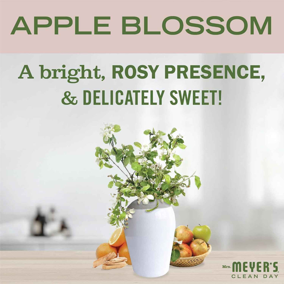 MRS. MEYER'S CLEAN DAY Vinegar Gel Cleaning Spray, Bathroom Use, No-Rinse Formula, Apple Blossom, 16 Fl Oz, Pack of 1