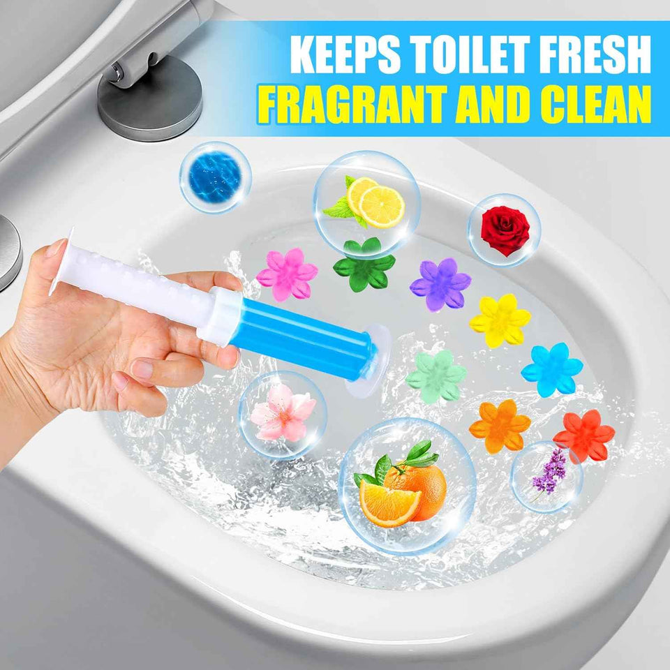 8-Pack Toilet Gel Stamp, 96 Stamps, 8 Kinds of Scent, Long-Lasting Bathroom Freshener