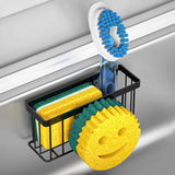 sponge holder smiley face sink caddy with 2 suction cups and adhesive strips