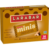 Larabar peanut butter chocolate chip mini bars, gluten free vegan, 20-count snack size