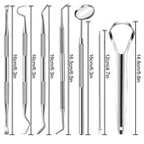 7-piece stainless steel dental kit for personal and pet use