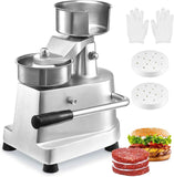 VEVOR 4inch Commercial Heavy Duty Stainless Steel Hamburger Patty Maker with 1000 Pcs Patty Papers