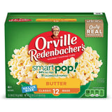 Orville Redenbacher's Microwave SmartPop! Butter Flavor, 4g Fiber, 94% Fat-Free, 12-Count 2.69 oz. Bags