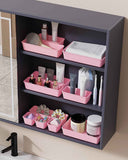 4-Sizes plastic drawer organizers set for vanity makeup desk and bathroom storage, 25 PCS