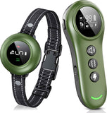2-in-1 Dog Shock Collar & Dog Bark Collar - Smart Anti Barking Dog Training Collar with 5 Adjustable Sensitivity & 3300FT Remote for All Breeds IP67 Waterproof E-Collar
