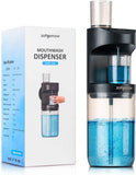 ZOFGENOW Automatic Mouthwash Dispenser for Bathroom,Bathroom Accessories 19.4 Fl Oz Dispensers with Magnetic Cups,Wall Mounted Dispenser,Suitable for All Age Groups,White