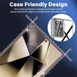 samsung galaxy s25 ultra tempered glass screen protectors 3 pack + 3 pack camera lens protector