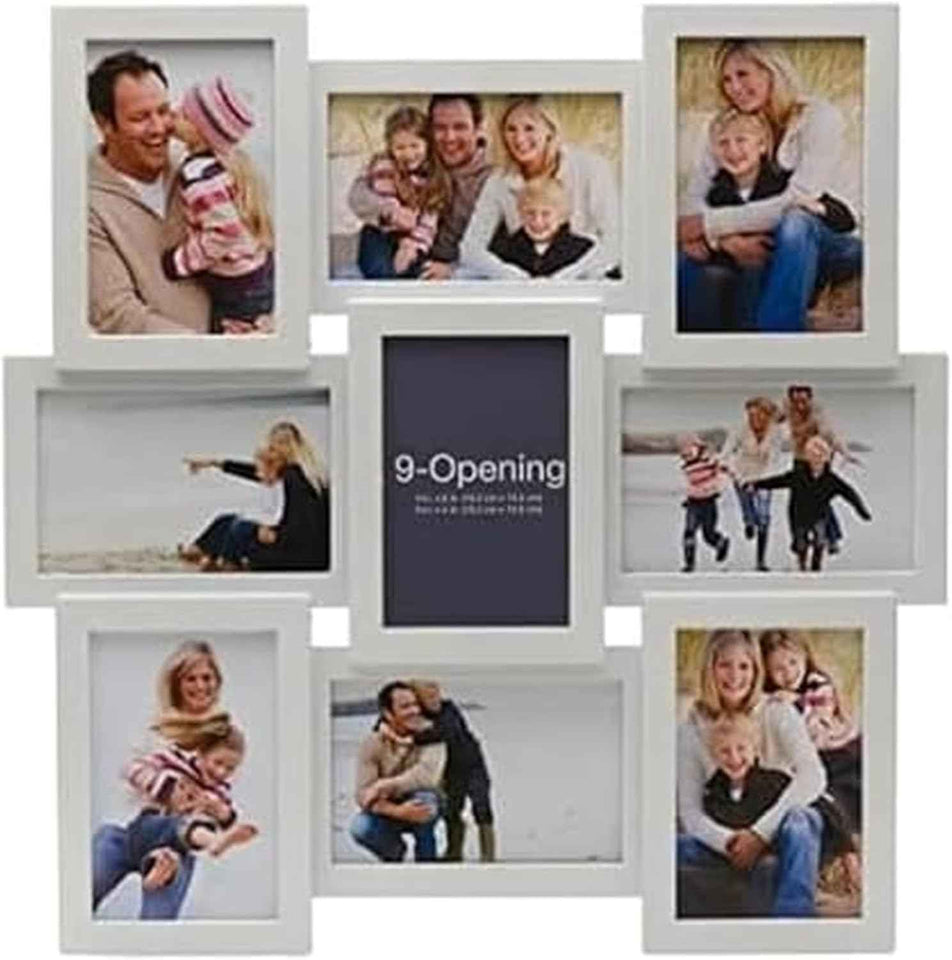 Melannco 18x23 Inch Black Collage Picture Frame - Multi-photo Frame with 12 Openings - Six 6x4 and Six 4x6 Slots - Wall Mounted Gallery Frame for Family Photos - Home Decor Multi-picture Frame